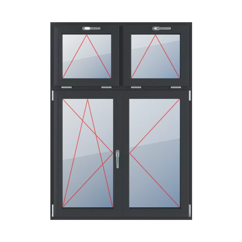 Tilt with a handle at the top, tilt and turn left, movable mullion, turn right windows types-of-windows four-leaf vertical-asymmetric-division-30-70-with-a-movable-mullion tilt-with-a-handle-at-the-top-tilt-and-turn-left-movable-mullion-turn-right 