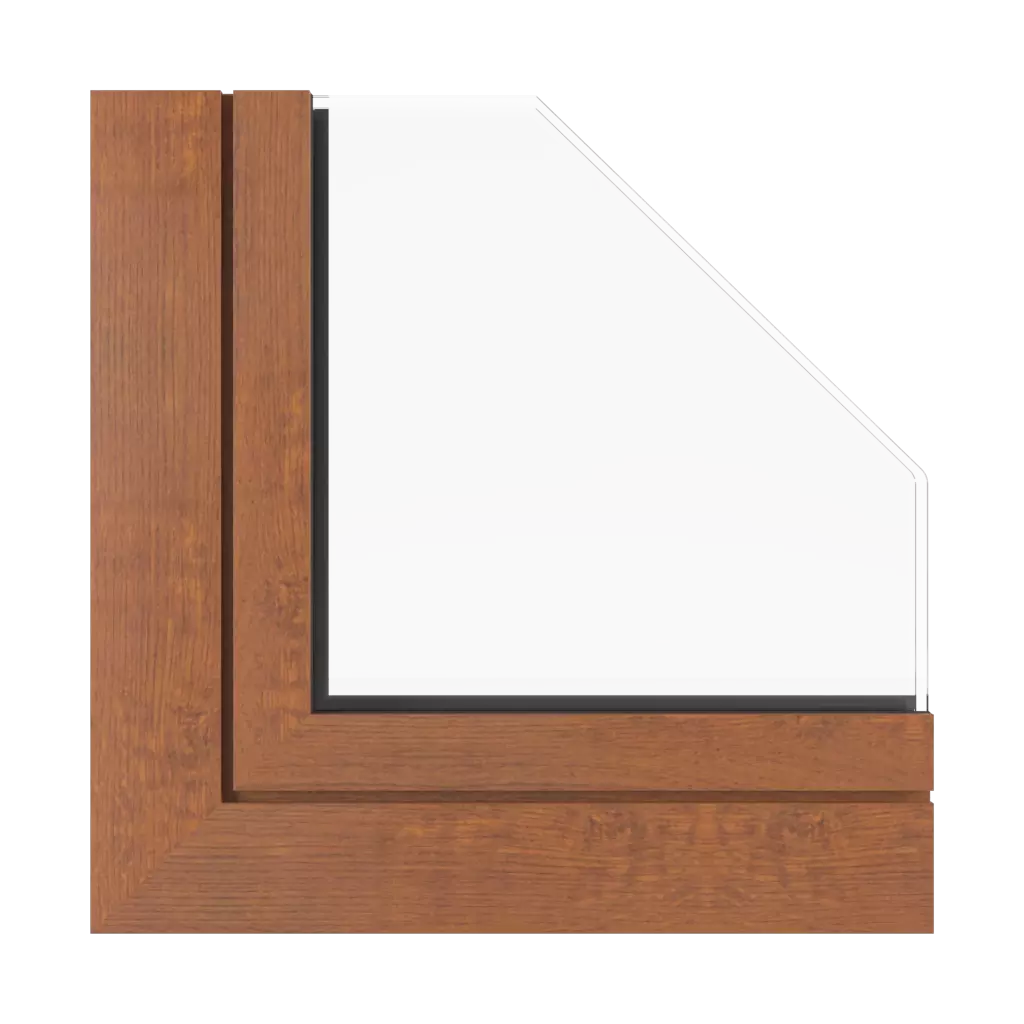 Rustic oak windows window-color aluprof-colors