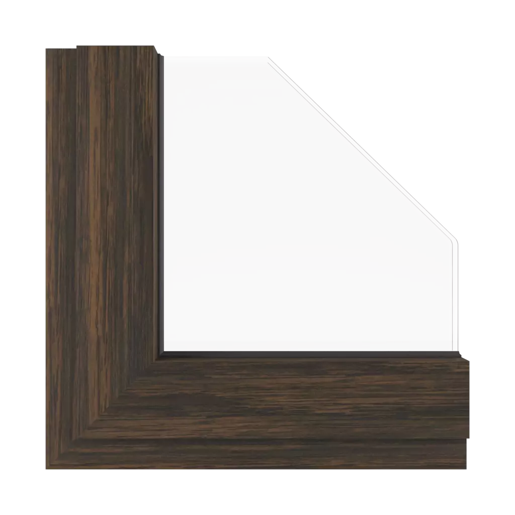 Dark oak FL-F1 windows window-color aluprof-colors swamp-oak interior