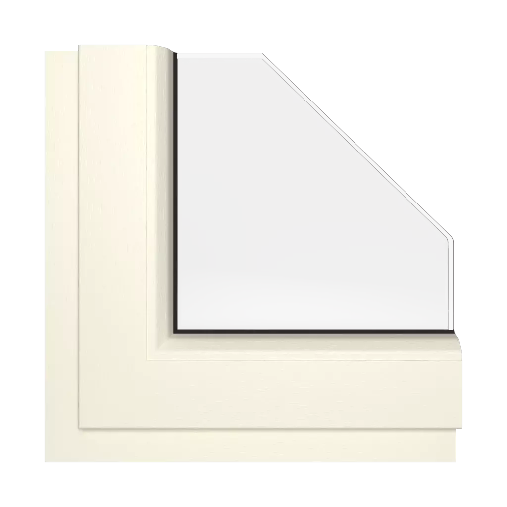 Cream windows window-color rehau-colors creamy-white interior