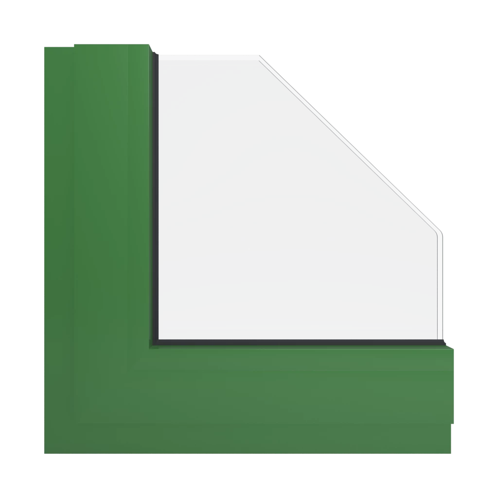 RAL 6010 Grass green windows window-color aluminum-ral ral-6011-reseda-green-2 interior