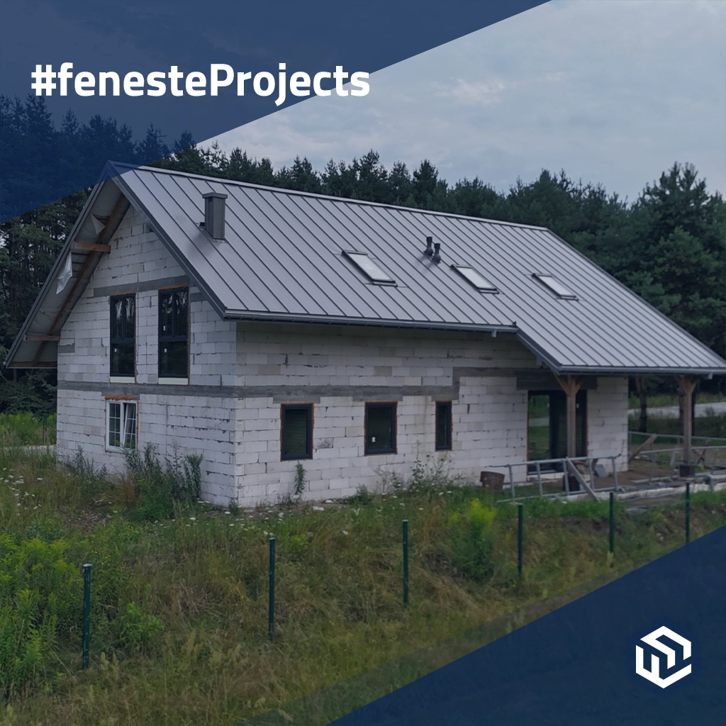 House with forest view from SMART-SLIDE window and functional garage 🎥 products wooden-windows    